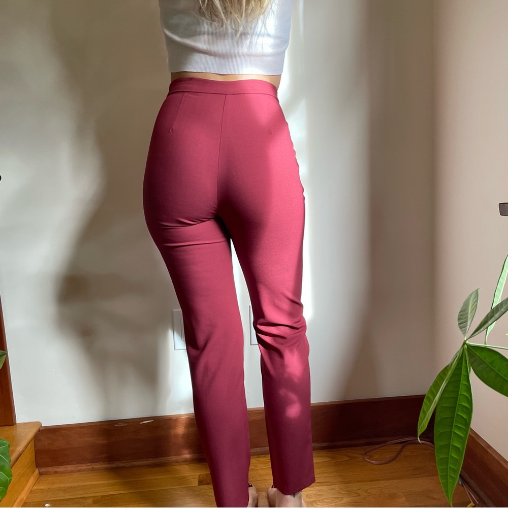 {Lulu’s} berry high waist ankle pants